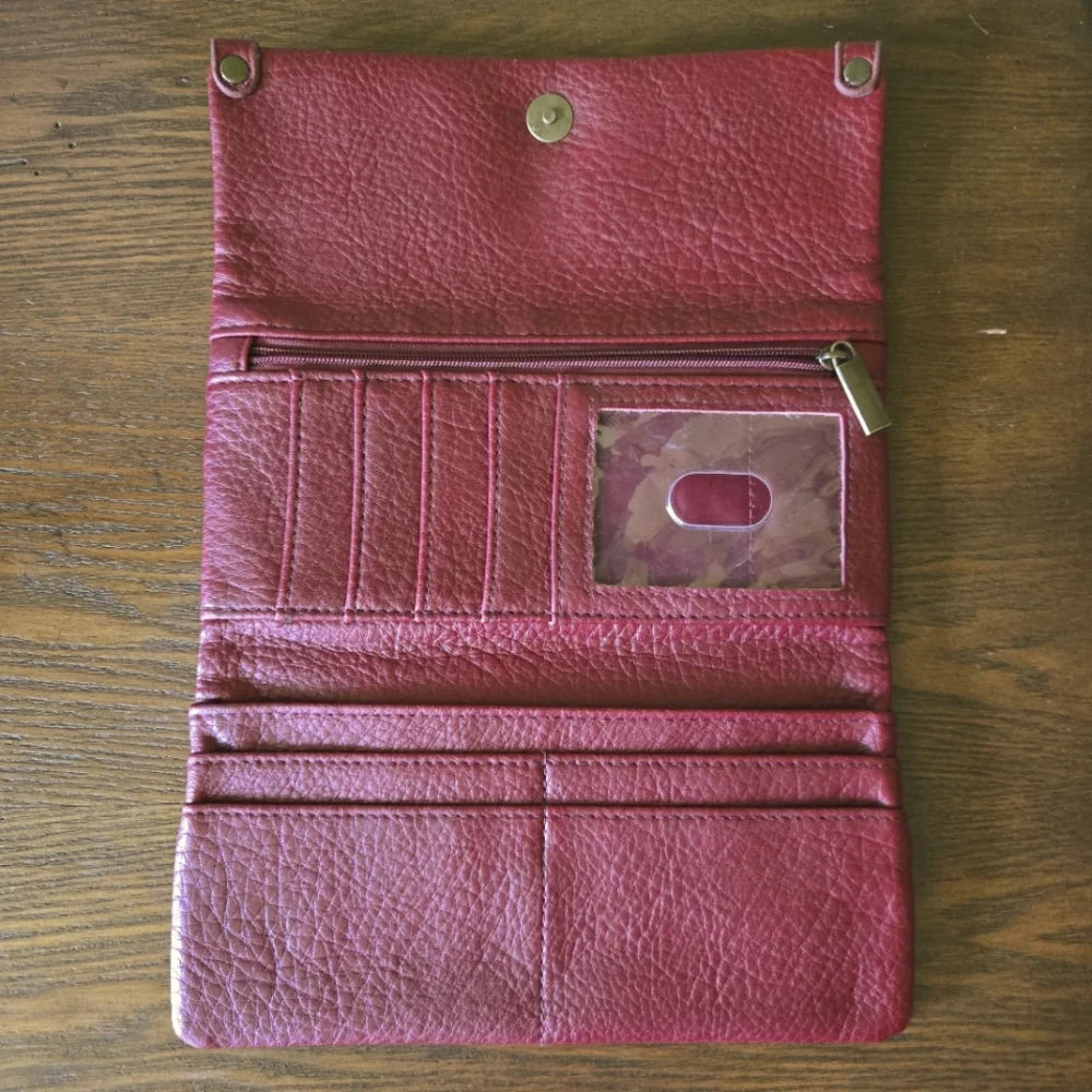 Elegant Burgundy Soft Leather Wallet